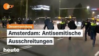 heute 19:00 Uhr vom 08.11.2024: Neuwahltermin, anti-israelische Ausschreitungen Amsterdam, Pflege