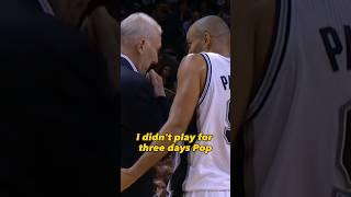 Tony Parker convinced Coach Pop to put him back in the game 