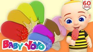 The Colors Song (Fruit Ice Creams) + more nursery rhymes & Kids songs -Baby yoyo