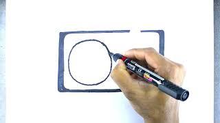 How To Draw a FM radio /easy step by step  FM Radio drawing/5 minute  easy  drawing/drawing for kids