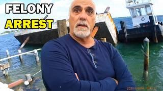 Derelict Barge Leads to Felony Arrest in the Florida Keys