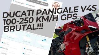 DUCATI Panigale V4S (216hp) | Brutal 100-200 km/h | 4K
