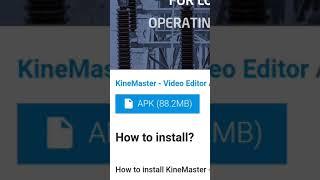 download kine master pro 2021 version in 45 seconds