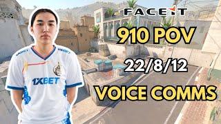 910 POV + VOICE COMMS (22/8/12) CS2 FACEIT