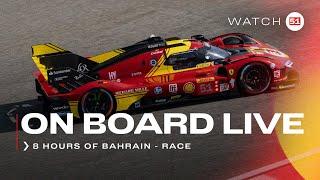 Onboard the #51 LIVE race action at 8H of Bahrain  2024 | Ferrari Hypercar | FIA WEC