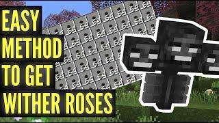 Easy Wither Roses in Minecraft without a Wither Farm or Going to the End!