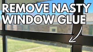 How To Remove Glue From Windows (Restoring Old Aluminum Windows)