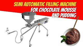 KULP: Chocolate Mousse Semi Automatic Filling Machine/Çikolatalı Mousse Yarı Otomatik Dolum Makinesi