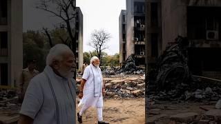 Narendra Modi Visits Ahmedabad Crash Site 