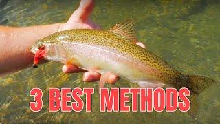 3 Most EFFECTIVE Ways To Catch TROUT - In Depth Trout Fishing HOW-TO