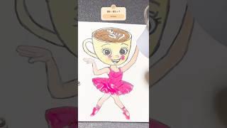 Ballerina Cappuccina#shortsvideo #popcornpen #puffypen #diy #fypシ゚viralシ゚ #cappuccina