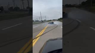 Built C6 Drifting Down Highway.. Skill Or Luck ??  #chevrolet #chevy #corvette #z06 #shorts