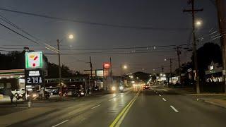 The Streets Of Roanoke, Virginia - Relaxing Night Drive Thru Town