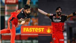 Mohammad Siraj Bowled Fastest Ball of IPL 2021 |  Fastbowling Addicts