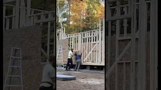 We built this tiny home to have two floors both over 7’ tall! #tinyhome #builder #viral #offgrid