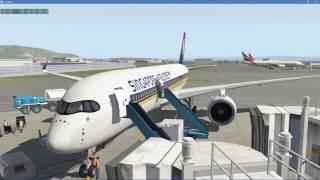 X-Plane 11 | FlightFactor A350-9 | San Francisco to Singapore