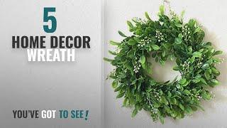 Top 10 Home Decor Wreath [2018 ]: Adeeing Artificial Wreath Flowers Green Leaf Wreath Door Hanging