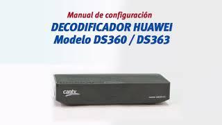 Cantv Satelital: Aprende a configurar el decodificador Huawei Modelo DS360 /DS363