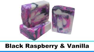 Black Raspberry & Vanilla, Cold Process Soap Making and Cutting, 10th Loaf