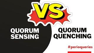QUORUM SENSING AND QUORUM QUENCHING II Periodontal bacteria II #perioqueries