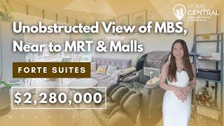 Forte Suites: Penthouse Home Tour | Unobstructed View of MBS, Gut Renovated, Near to MRT & Malls