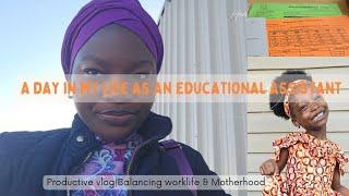 WORK VLOG| A DAY IN MY LIFE AS AN EDUCATIONAL ASSISTANT IN CANADA| LIVING IN CANADA 