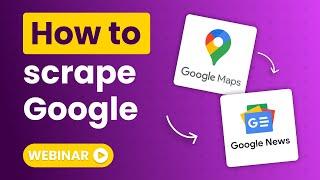 How to scrape Google with one click