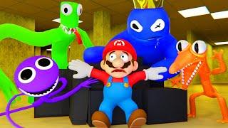 Mario's Epic Escape from Roblox Rainbow Friends!