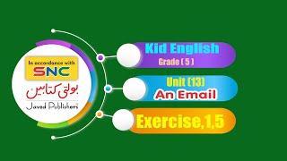 Kids English Grade 5 chapter 13.5 @Javed Publishers - Bolti Kitabain  #education_system #learning