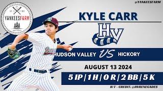 Kyle Carr Vs. Hickory Crawdads 8/13/24