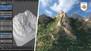 How To Create Terrains Landscapes in Blender