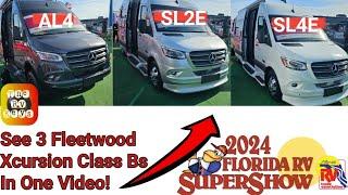 Wow! See Three 2024 Fleetwood Xcursion Floorplans In One Video!   Florida FRVTA Florida RV Supershow