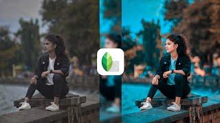 New Snapseed Aqua And Brown Colour Effect  | Snapseed Photo Editing Trick | Lightroom Photo Editing