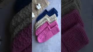 Knit slippers #slippers #knitting