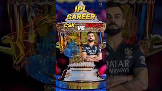 CSK vs Kohli in IPL Career  || #msdhoni #viratkohli #ytshorts .