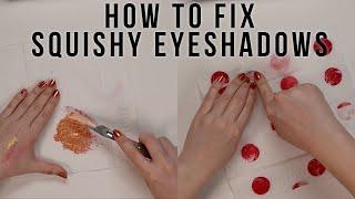 How to fix squishy eyeshadows so that they crease less