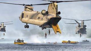 Massive US Helicopters Technique to Secretly Drop Special Forces into Water