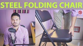 Steel Folding Chair - MBTC Portable Foldable Chairs | Unboxing & Review [SANEETS Gear]