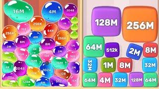 JELLY BALL MERGE 2048 3D vs NUMBERBLOCKS - ASMR Gameplay (Balls Evolution,Level Up Suika Balls 2048)