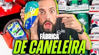 FUI NA FÁBRICA DE CANELEIRAS DOS JOGADORES PROFISSIONAIS!