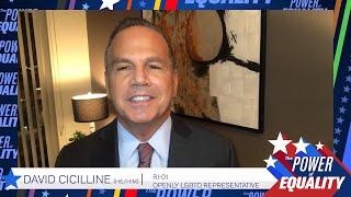 Openly LGBTQ Representative David Cicilline speaks at HRC's LGBTQ Inaugural Event