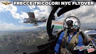 Frecce Tricolori's Epic New York City Flyover of Statue of Liberty and Hudson River