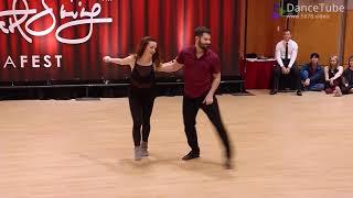 Improv West Coast Swing Dance - Ben Morris & Alyssa Glanville - Budafest 2018 Pro Show