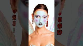 Creating A Mask With Makeup   #pidgindoll #makeup #makeupmask #bluefairy #halloween