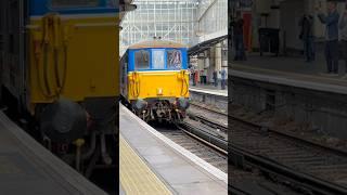 73128 and 69016 depart London Waterloo with tuneful tones #train #dieseltrain