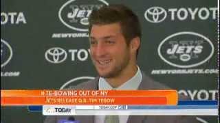 Ouch! Tim Tebow released from Jets lineup