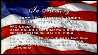 PFC DANIEL UNGER - AN AMERICAN HERO