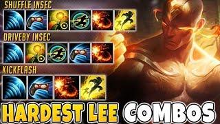 THE HARDEST LEE SIN COMBOS OF ALL TIME (IN ORDER) - League of Legends