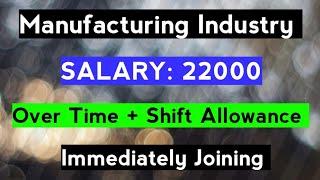 Salary: 22000 Chennai Jobs Today Openings | Job Vacancy 2022 | September Month Jobs |