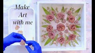 Make Art With Me: Flower Arrangement | Calming, Satisfying Art for Relaxation, Art Therapy